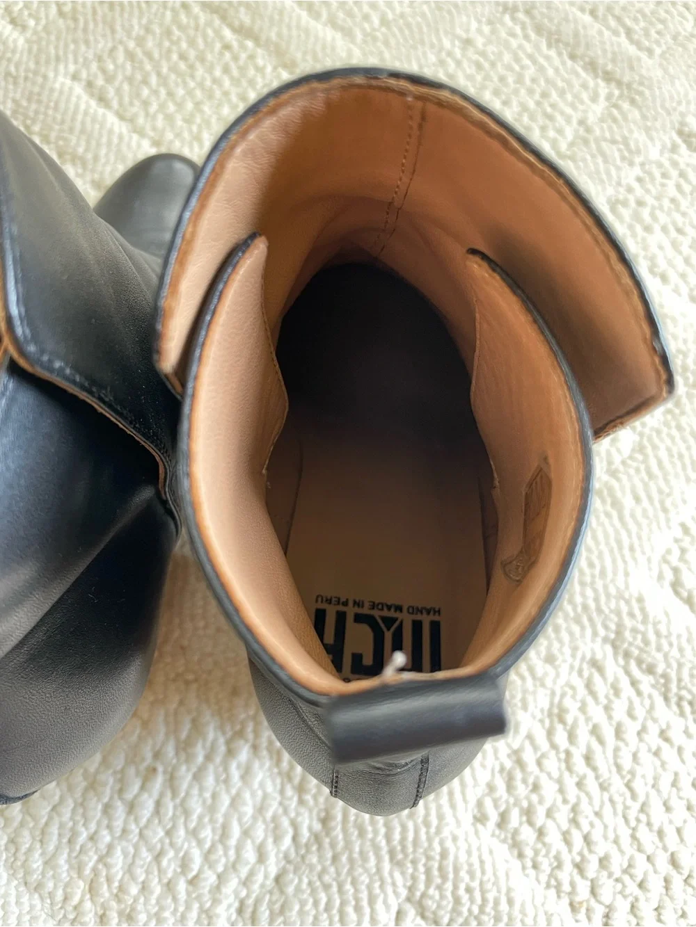 {Fortress of Inca} EU37 Black Ani Leather Ankle Boots